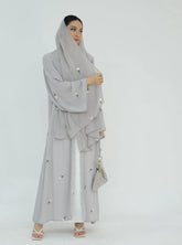 Floral Embroidery Abaya for Women - Aurohaya